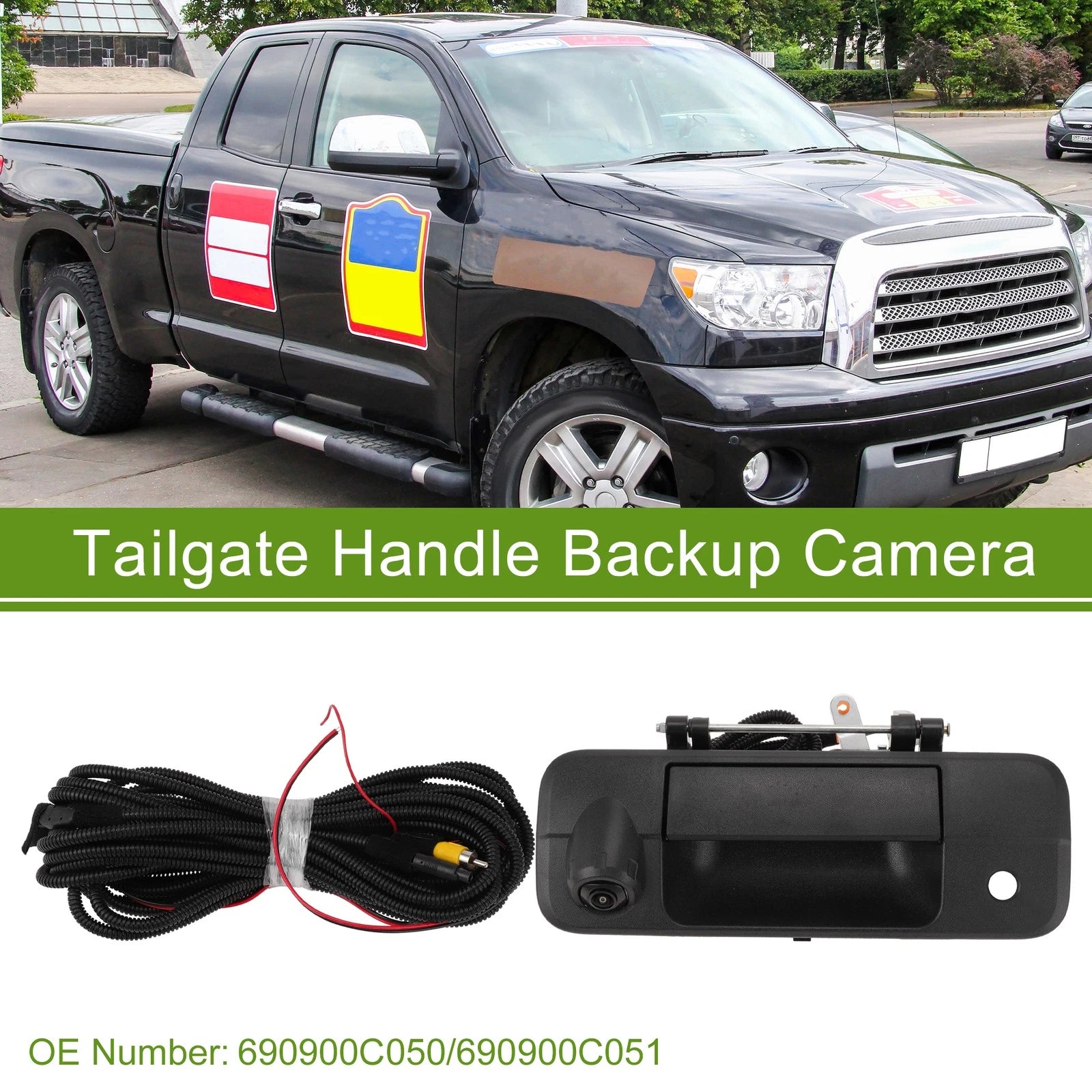 Tailgate Handle with Backup Rear View Camera for Toyota Tundra (2007–2013)
