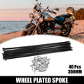 Bicycle Spokes Replacement Set 14G 300mm with Nipples for Most Bikes (250–)