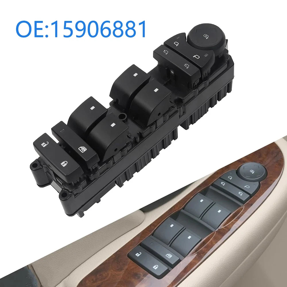Door Window Switch Panel Control for Chevrolet GMC Cadillac (2007–2014) Left Driver