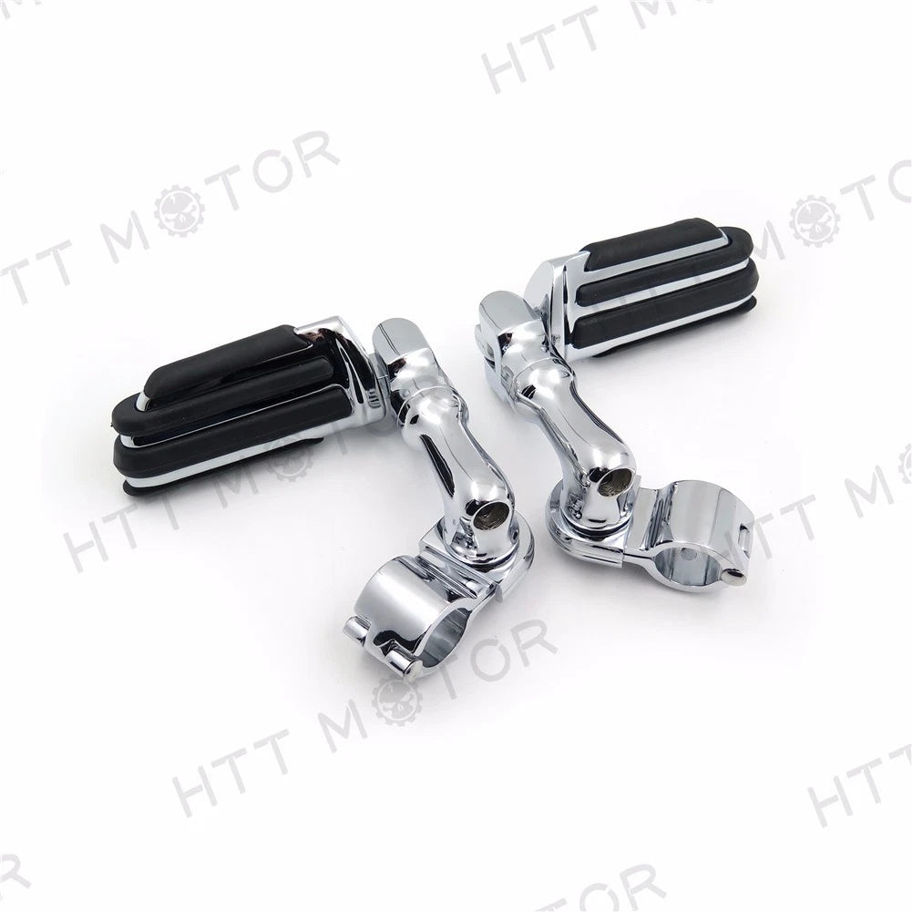 Adjustable Foot Pegs 1" 25mm for Triumph Rocket (Chrome)