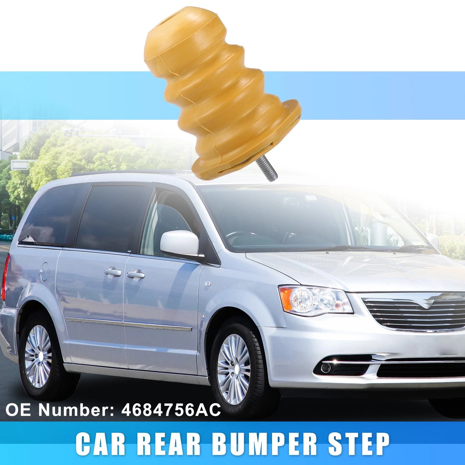 Rear Bumper Step Bumper Replacement for Chrysler Voyager Dodge (2005–2020)