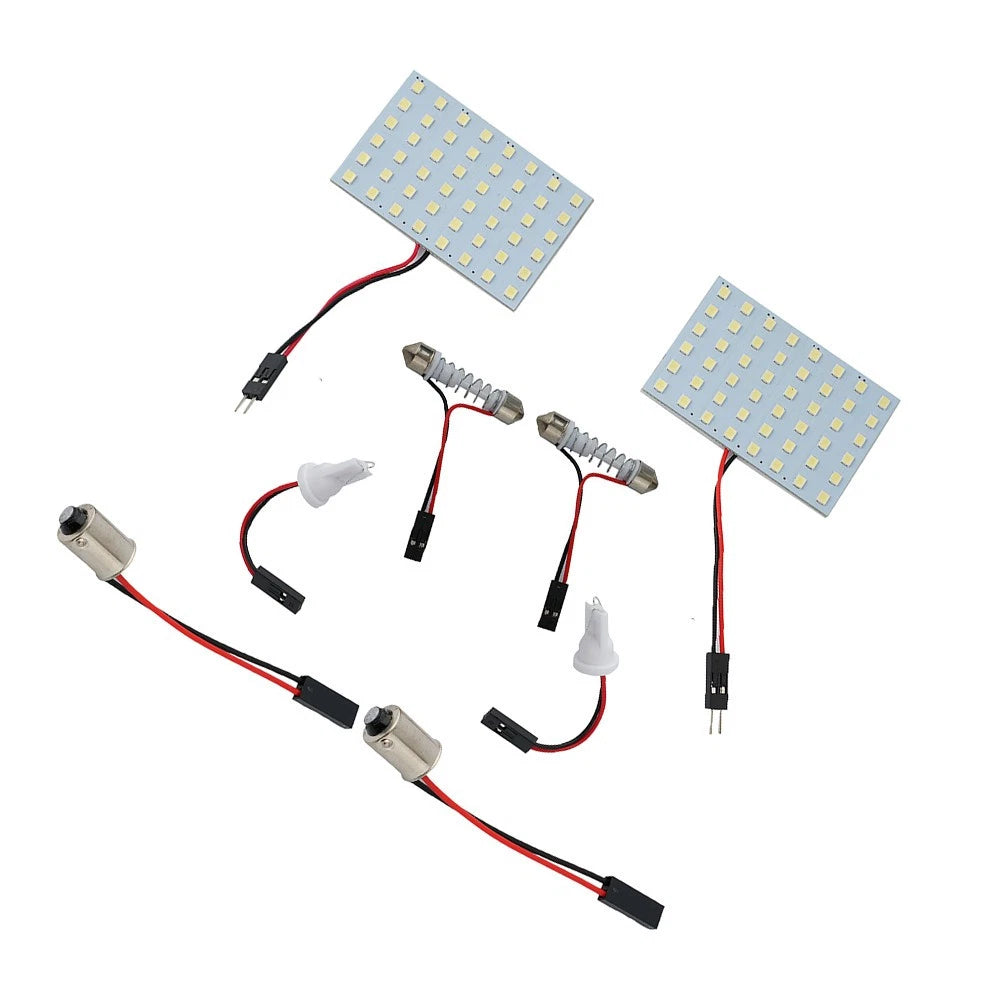 2X 12V 48 LED Festoon Dome Map Interior Bulb for UK Vehicles (Universal)