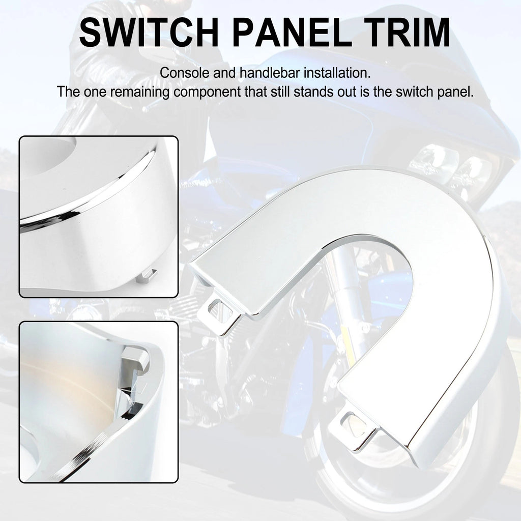 Aluminum Ignition Switch Panel Trim for Harley Touring Road Glide Special (2015–2022)