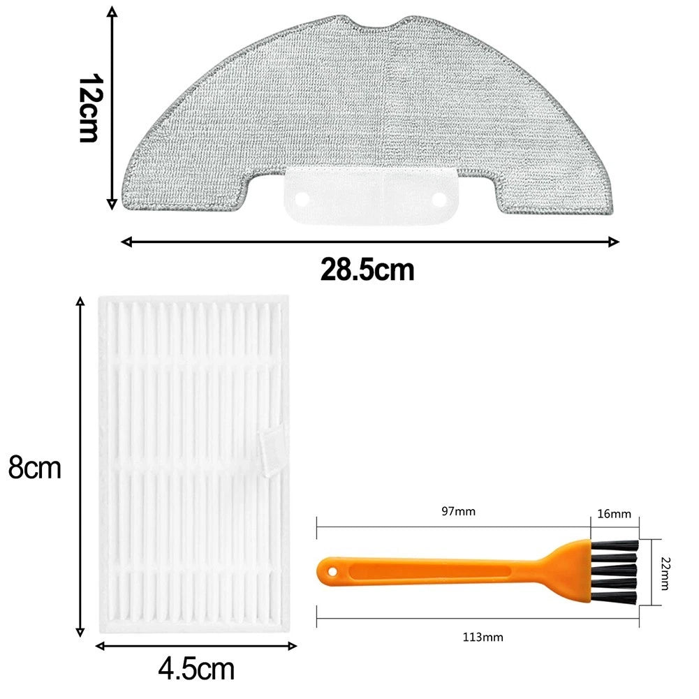 Mop Cloth Pads for Corner Cleaning Tool Robot Vacuum (Microfiber)