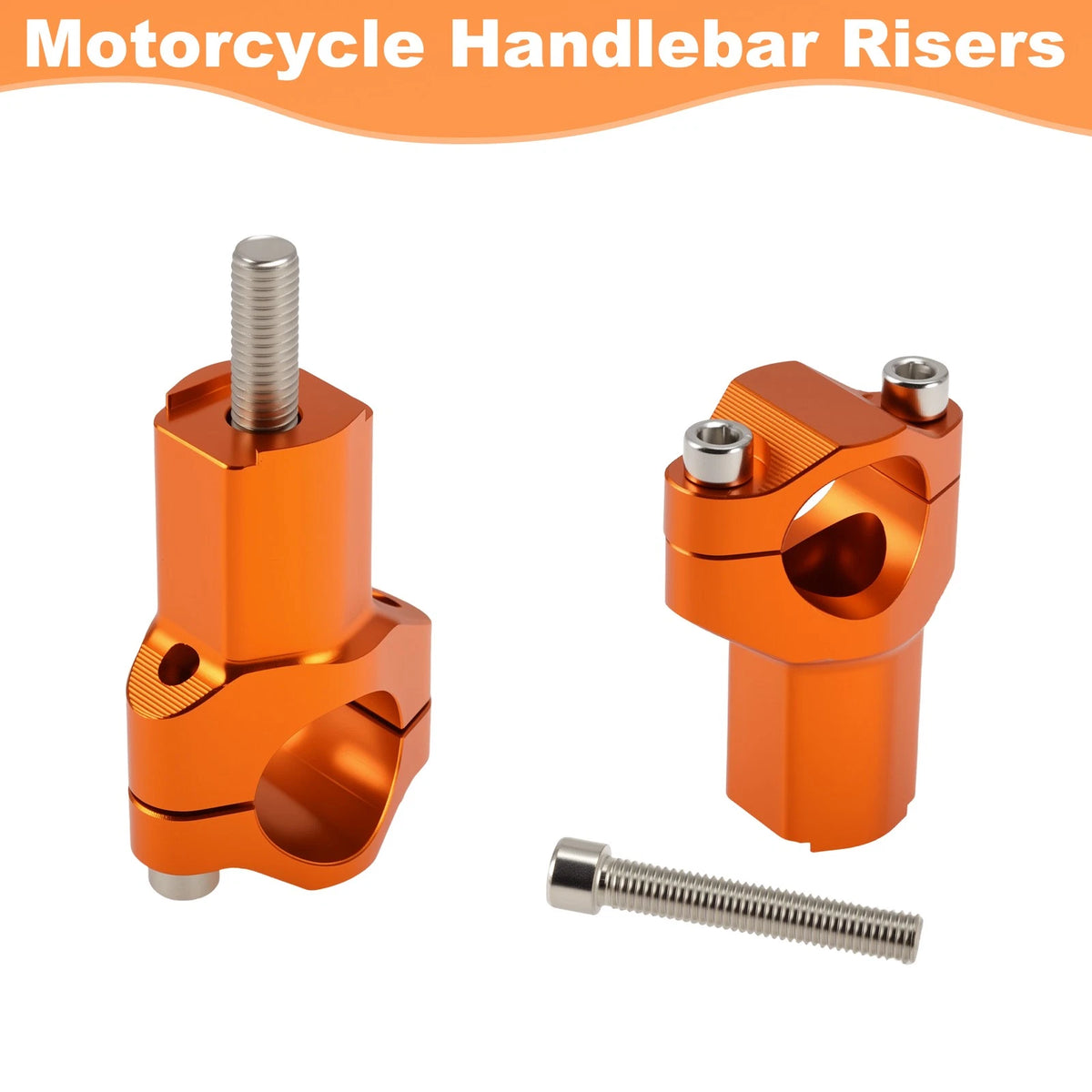 Handlebar Riser for KTM 125SX (28 mm/1.1 inch, Orange)