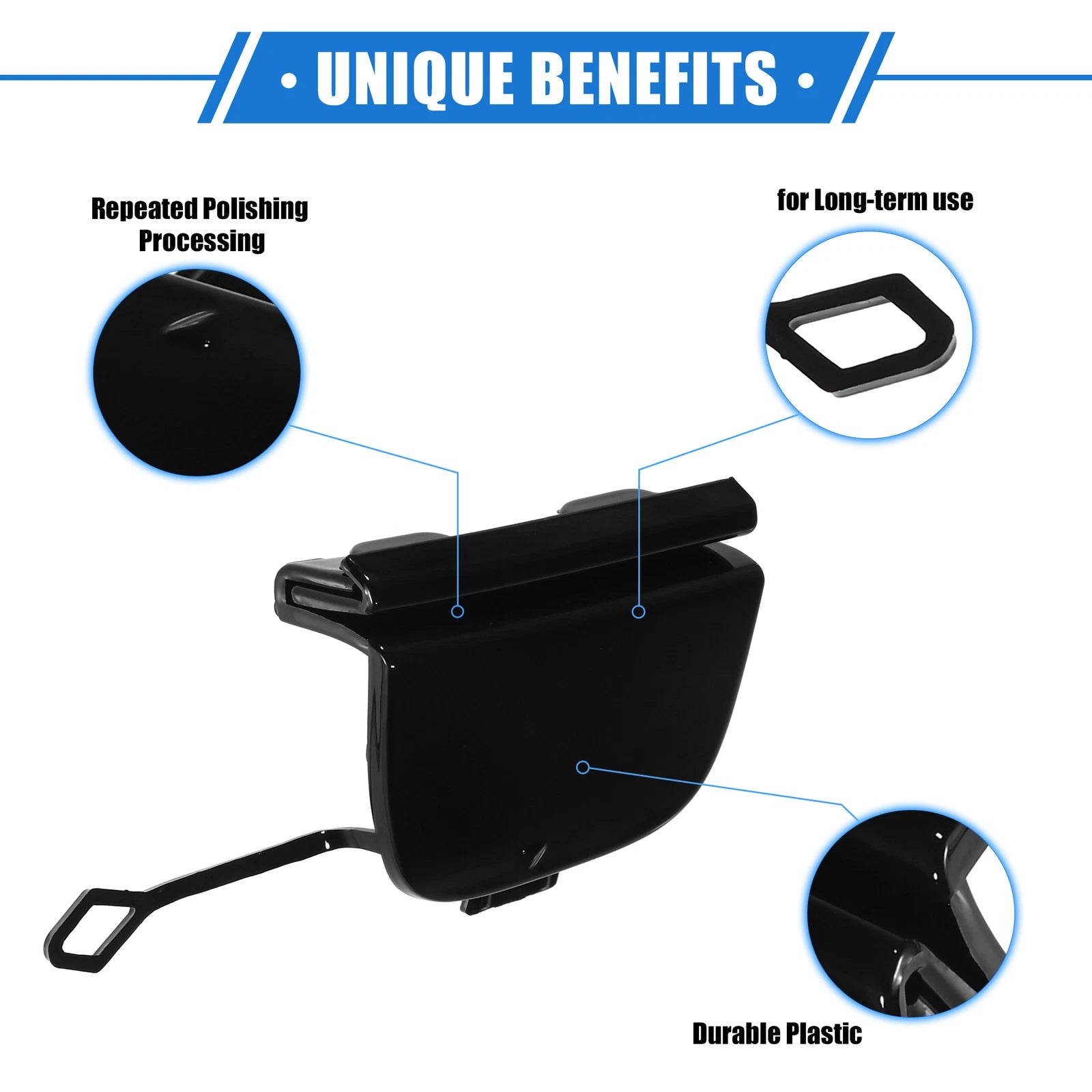 Front Bumper Tow Hook Eye Cover Cap Replacement for Mercedes-Benz E-Class W213 (2017–2019)