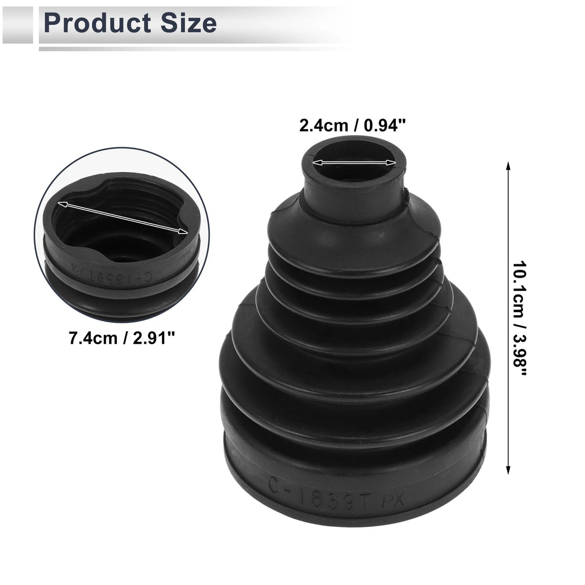Inner CV Joint Boot Kit with Clamps for Ford Focus (2011–2015) BV614A084BB