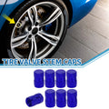 Valve Stem Caps 11x16mm Blue Replacement for Car SUV Bike RV (8 Pack)