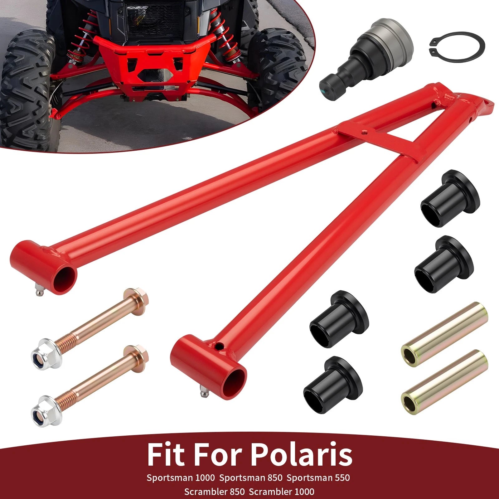 Front Left Lower A-arm w/Ball Joint Kit for Polaris Sportsman Scrambler 850 1000 (2014–2023)