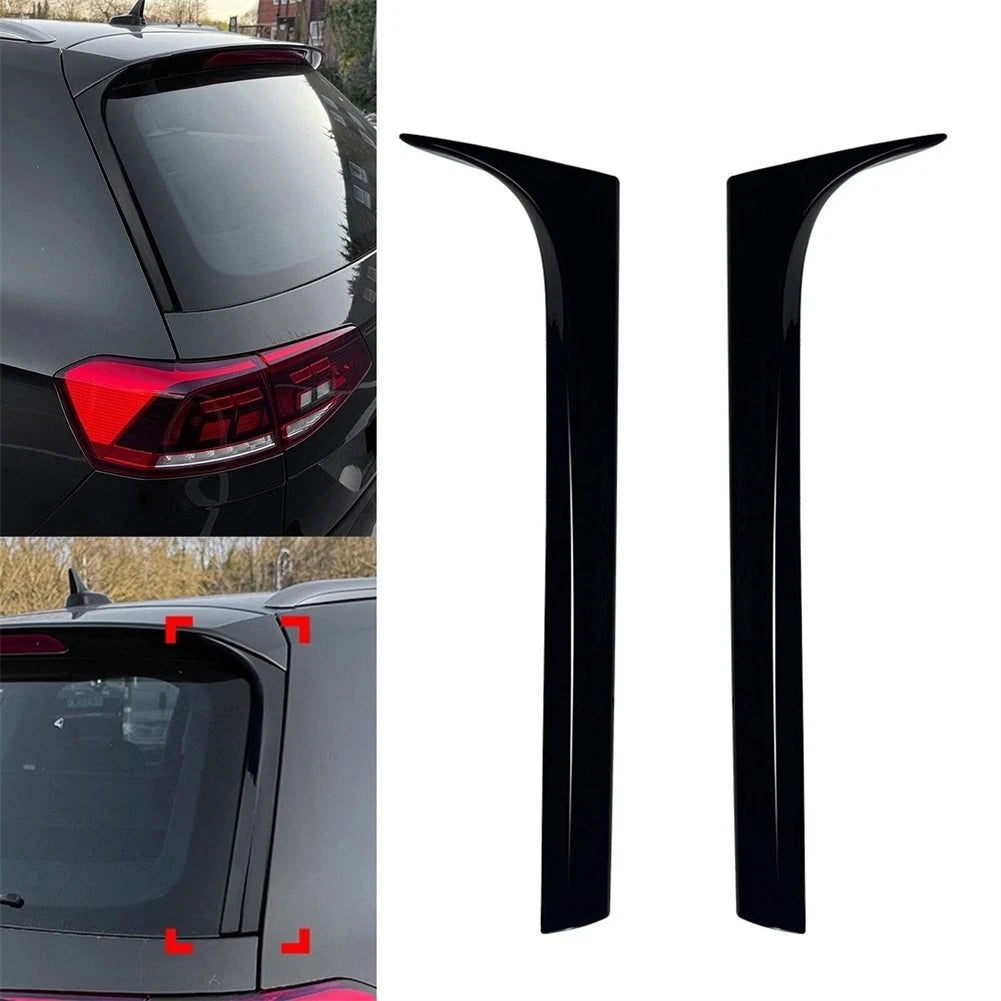 Gloss Black Rear Window Side Spoiler Trim for Passat B8 B8.5 (2015–2023)