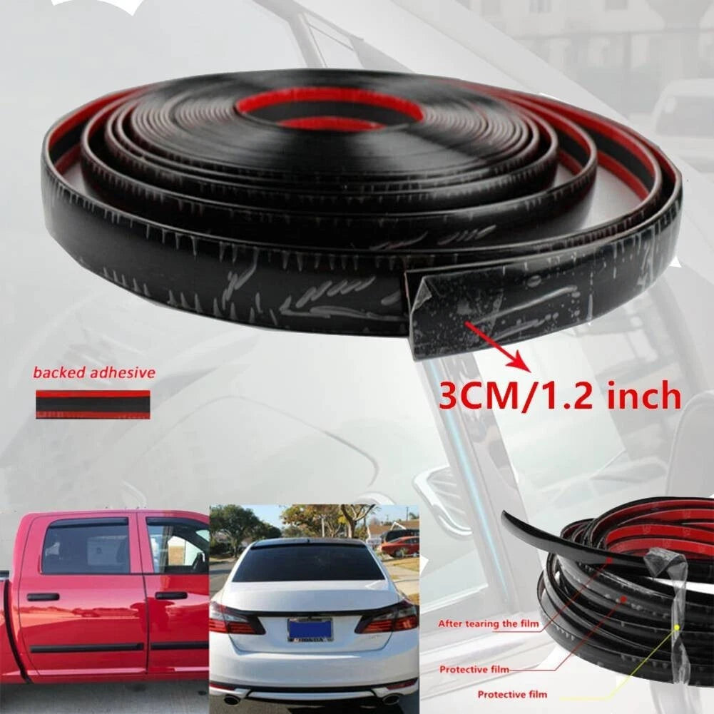 1 PC Black Trim Molding for Car Door Side Tailgate (10ft)