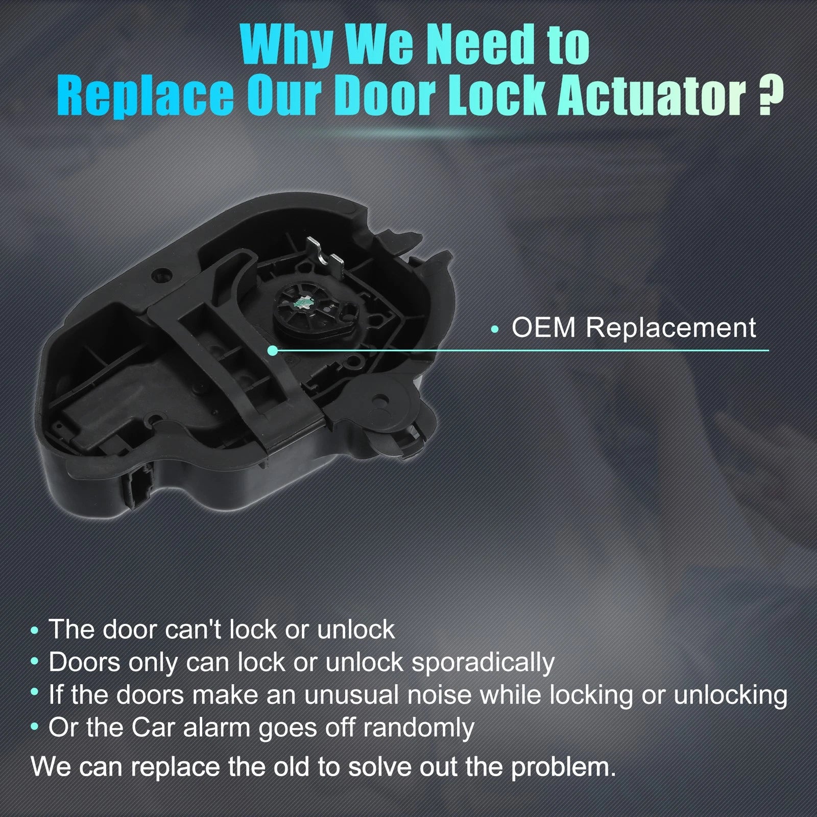Liftgate Door Lock Actuator Motor Replacement for Mercedes-Benz E350 (2010–2016)