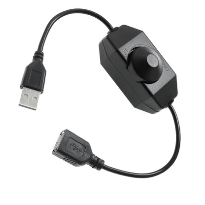 LED Strip Lights Knob Dimmer with USB Extension Cord (Black/White)