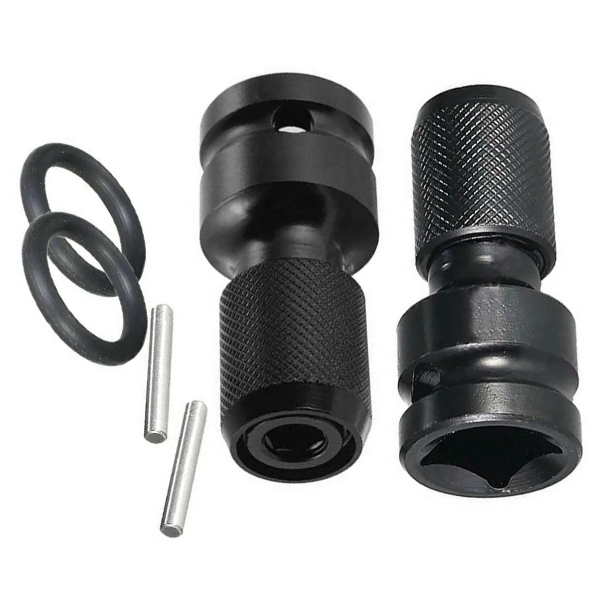 2Pc 1/2" Drive to 1/4" Socket Adapter for Impact Wrench