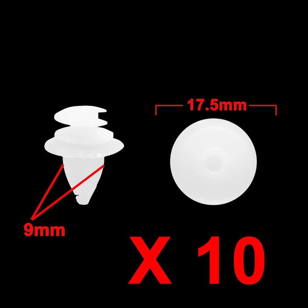 10Pcs Plastic Rivet Clips Bumper Fasteners for BMW 3 Series (2008–2019)