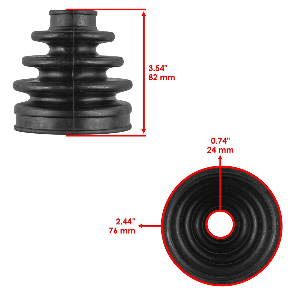 CV Boots Kit Replacement for Honda Pioneer 500 Rear Axle (2015–2021)