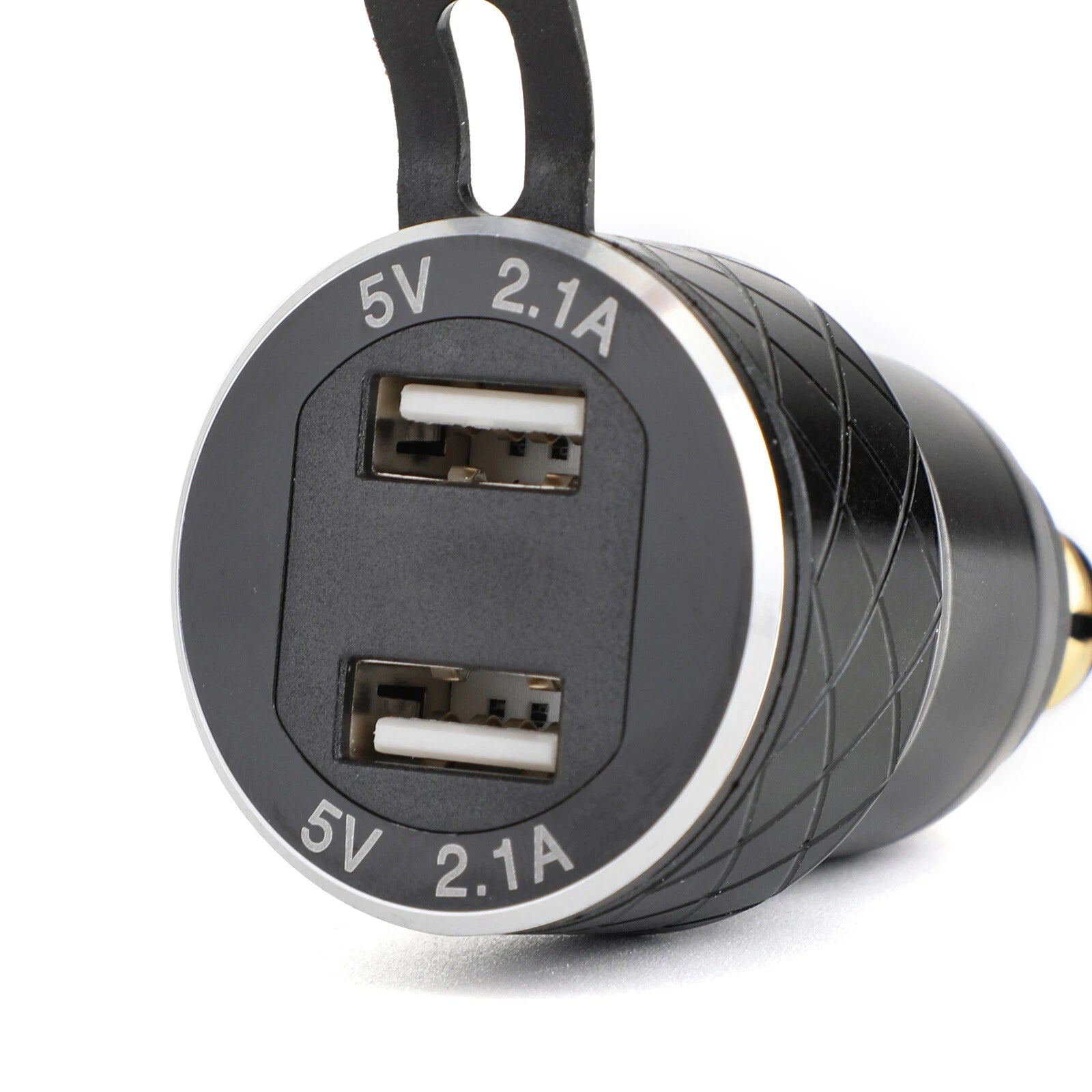 Dual USB Charger DIN Socket Voltmeter for BMW Motorcycle (EU Plug)