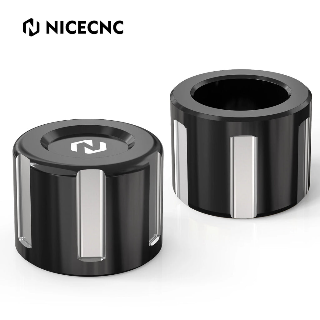 Front Axle Nut Covers for Harley V-Rod (2002–2017) - Black