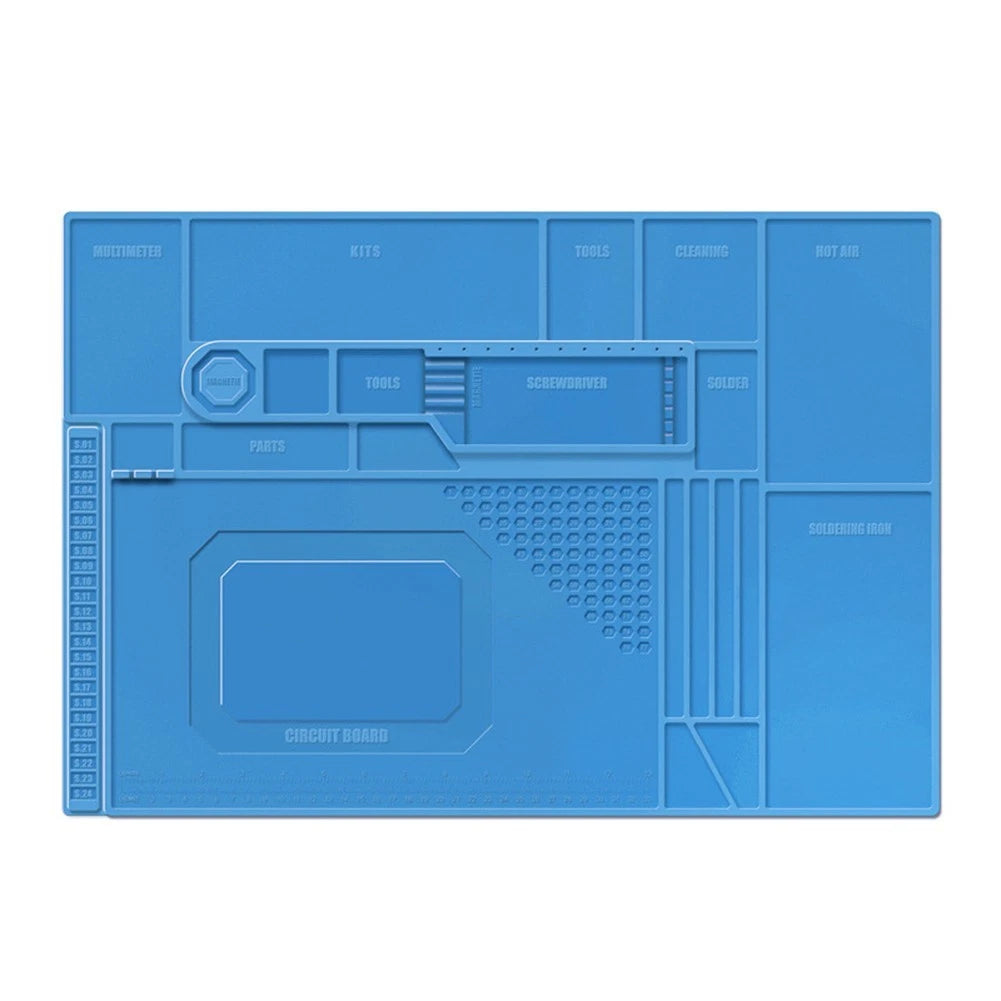 Silicone Work Mat for Soldering (550x380mm) Heat Resistant Anti Static