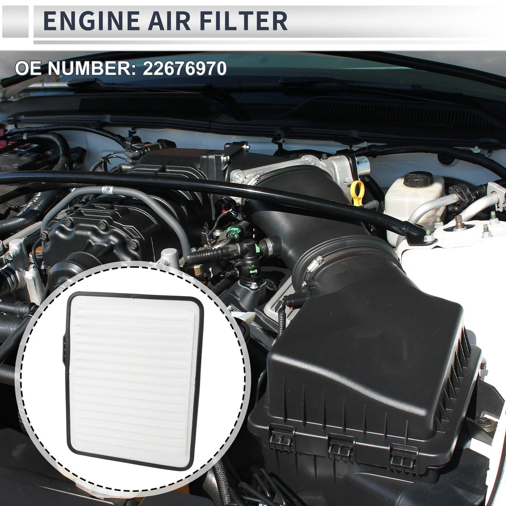 Engine Air Filter Replacement for Chevrolet Equinox 3.4L 3.6L (2005–2009)