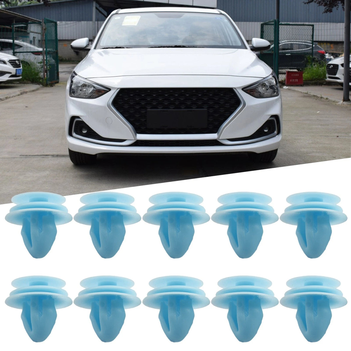 for versatile Blue Plastic Clips for Hyundai/For for kia Door Panel Pack of 10