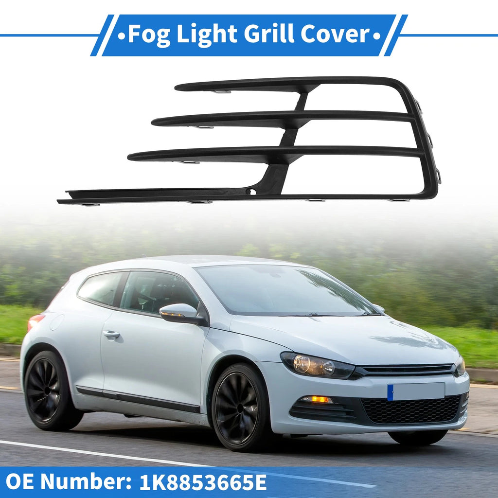 Left Front Fog Light Grill Replacement for Volkswagen Scirocco (2014–2017)