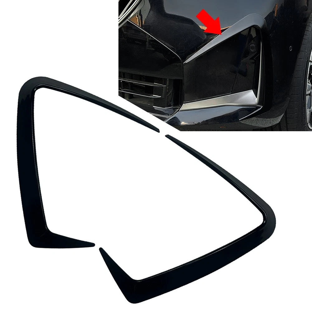 Glossy Black Front Bumper Side Spoiler Trim For BMW X3 G45 M Sport 2025+