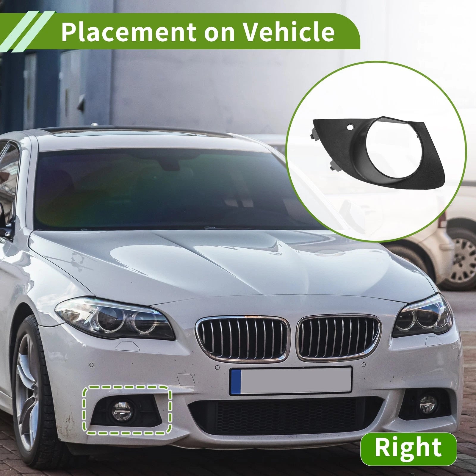 Front Right Fog Light Grill Replacement for BMW 7 Series E65 E66 (2006–2008)