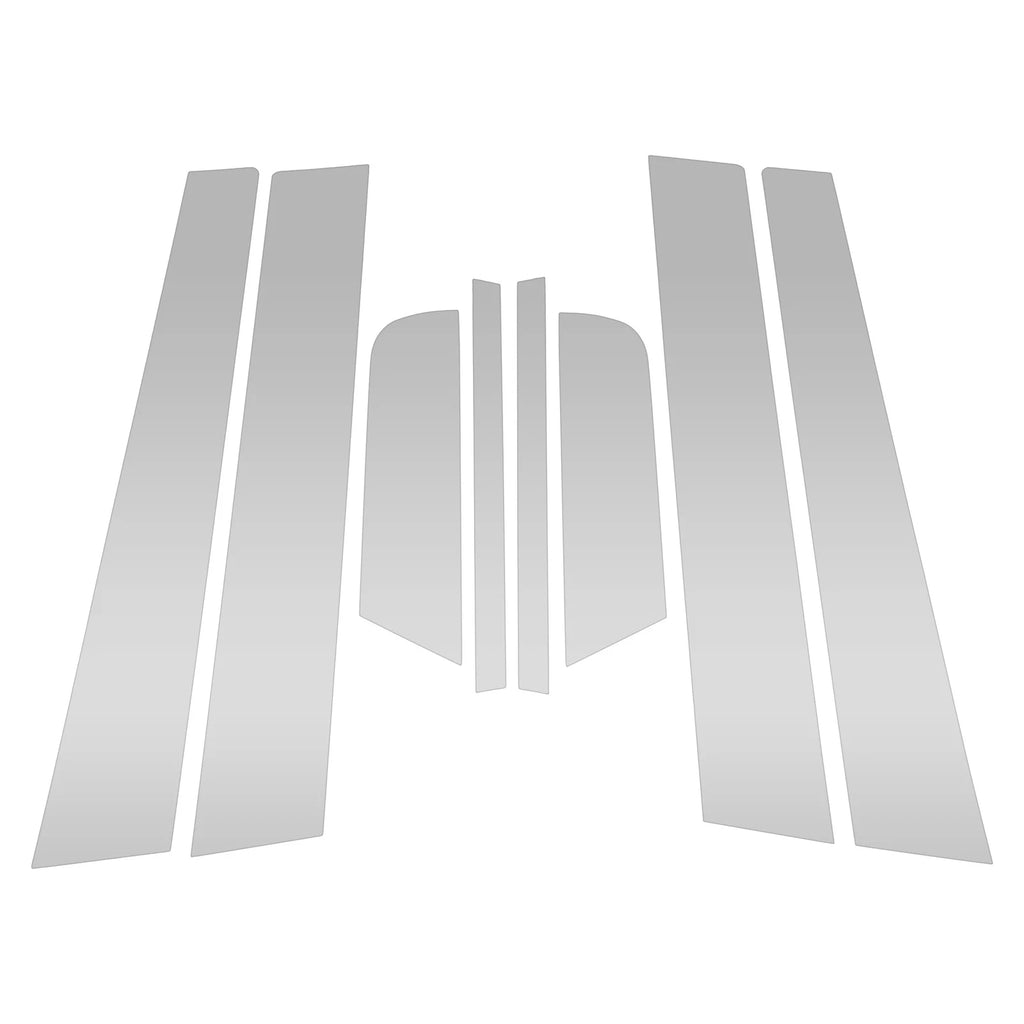 Door Pillar Window Trim Kit for Mazda 3 Axela (2006–2012) Silver Tone