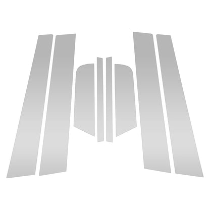 Door Pillar Window Trim Kit for Mazda 3 Axela (2006–2012) Silver Tone