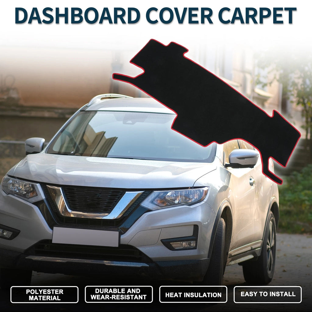Dashboard Dash Cover Mat for Nissan Note e-Power E13 (2020–2024) Black Red Set
