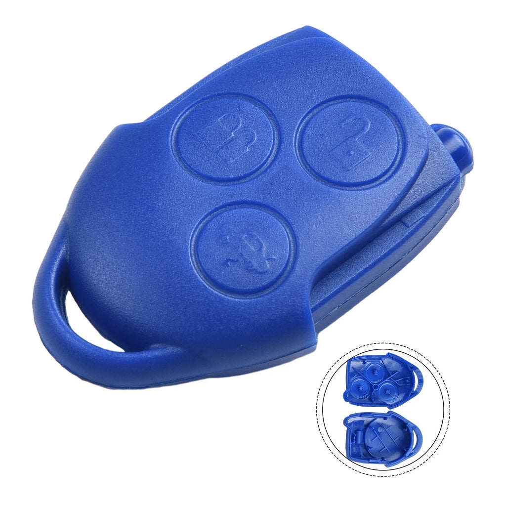 3X Remote Key Cover for Transit Connect MK7 (2014–2023) Blue ABS