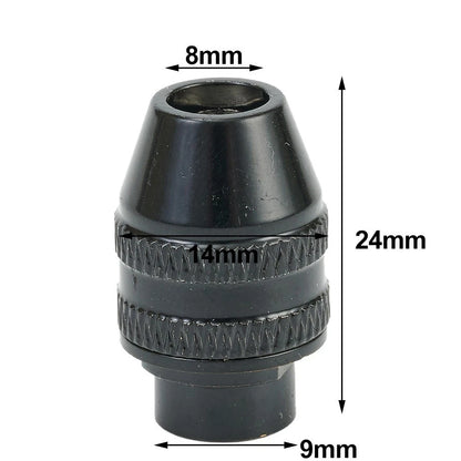 1X Adapter for Rotary Accessories Tool 7MM Black Replacement Drill Bit