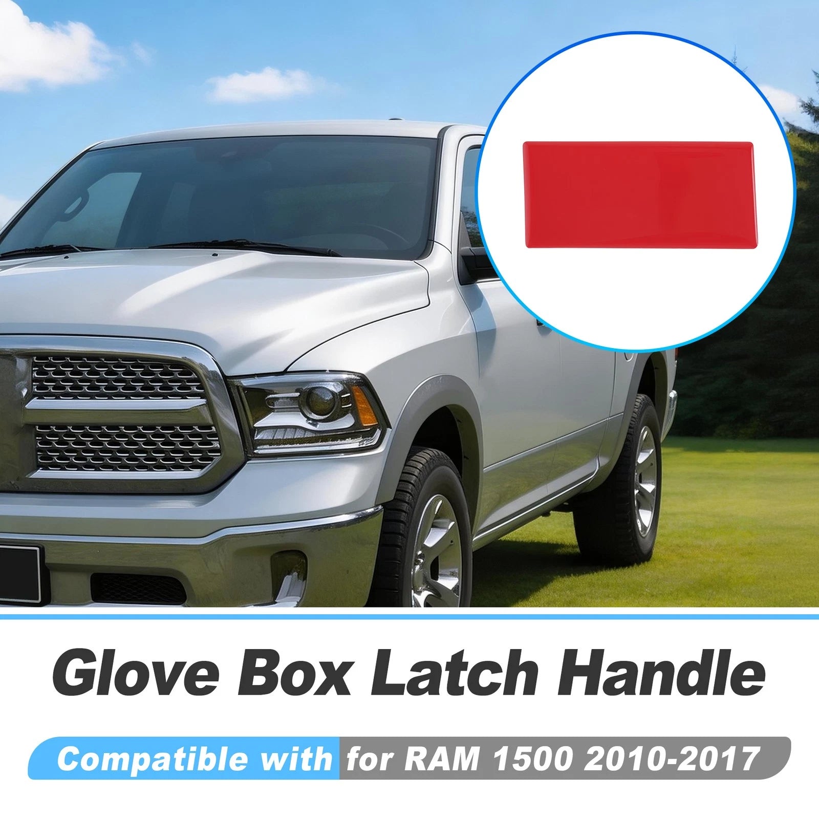 Glove Box Latch for RAM 1500 (2010–2017) Red Plastic