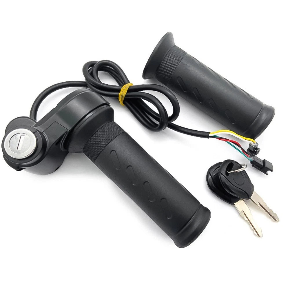 Electric Bike Throttle Grip Pair with Wire for Comfortable Ergonomic Design