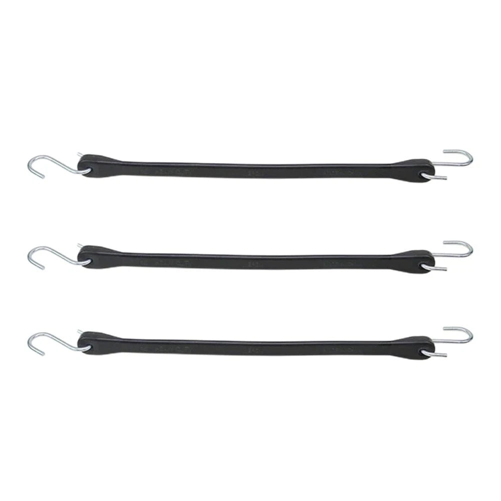 3pcs 21 Inch Bungee Straps with S-Hooks for Securing Equipment in Transit