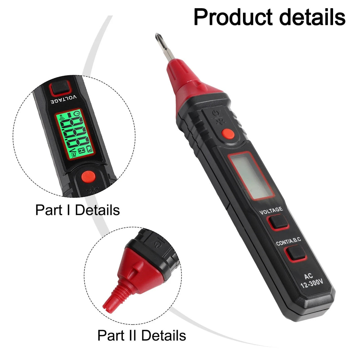 Non Contact Voltage Tester with Interchangeable Screwdriver Head