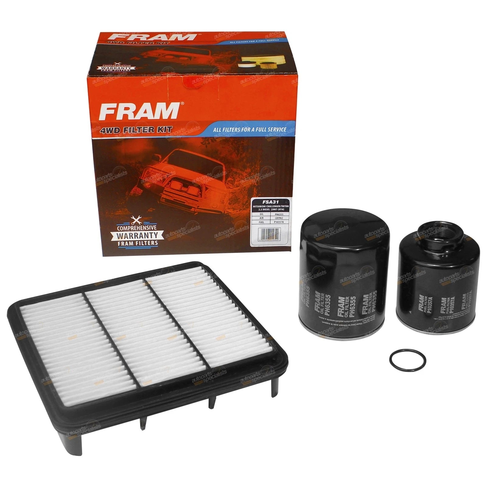 FRAM Oil Air Fuel Filter Service Kit for Challenger (2009–2015)