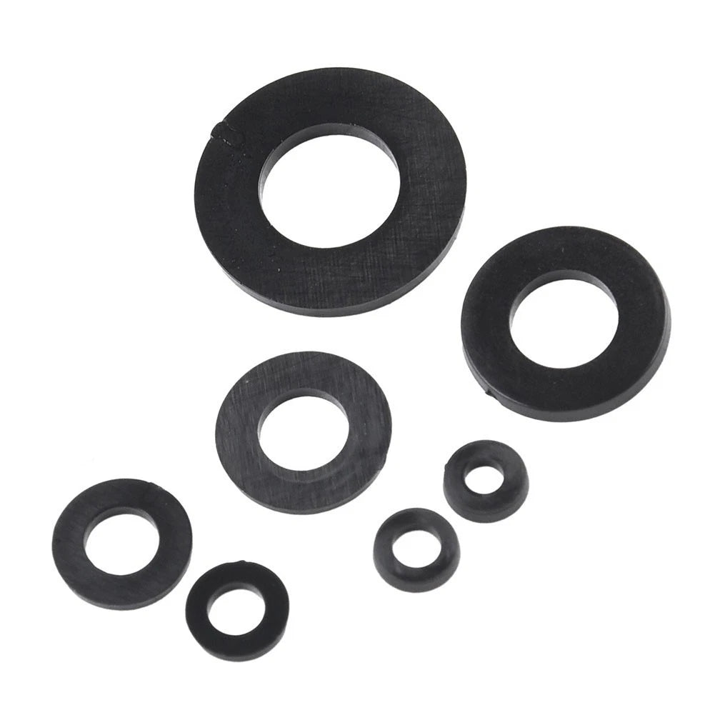 350PCS Nylon Flat Washers Set for Various Applications (M2 M8 Sizes)