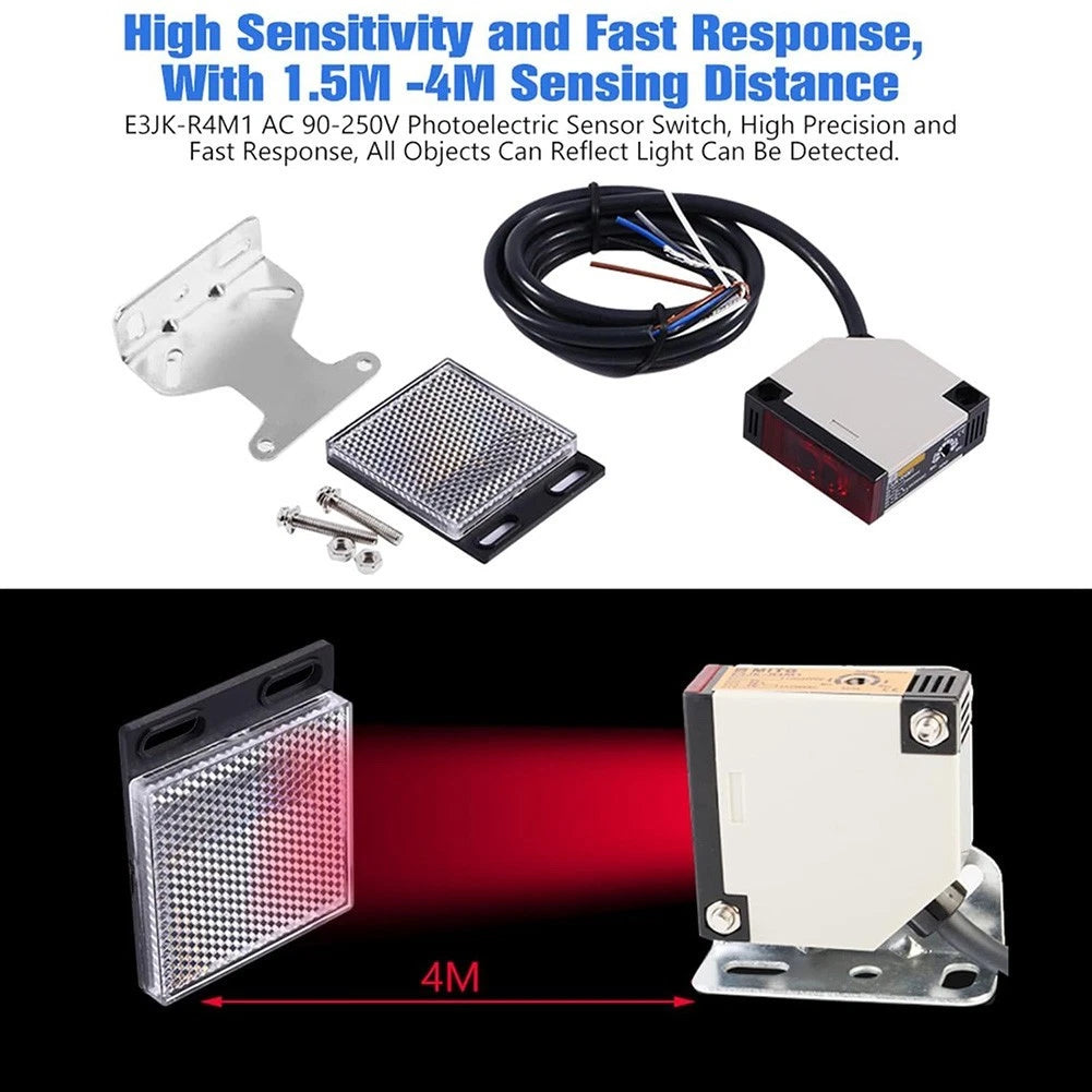 E3JKR4M1 Photoelectric Sensor Switch for AC DC Voltage (3 Amp)