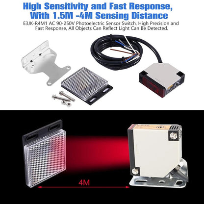 E3JKR4M1 Photoelectric Sensor Switch for AC DC Voltage (3 Amp)