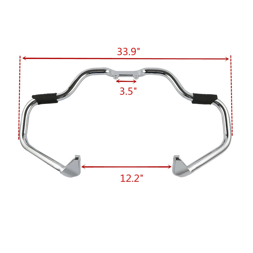 Engine Guard Bar & Red Lower Fairings for Indian Chieftain (2016–2018)