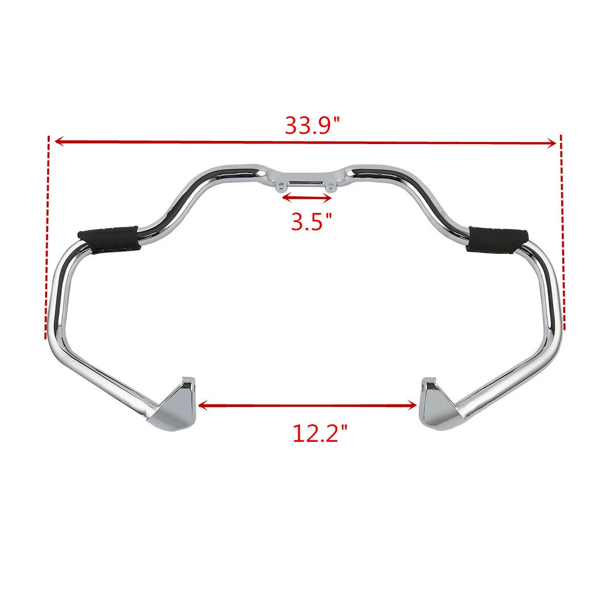 Engine Guard Bar & Red Lower Fairings for Indian Chieftain (2016–2018)