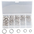 200pcs Stainless Steel Fishing Split Rings Double Loop Connectors