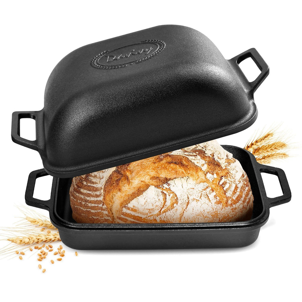 9QT Enameled Cast Iron Dutch Oven for Sourdough Baking