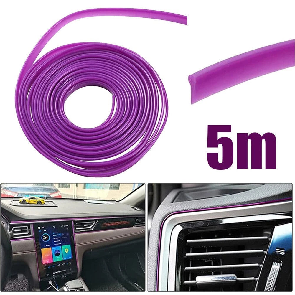 Purple Point Edge Gap Door Panel Accessories for Car Interior