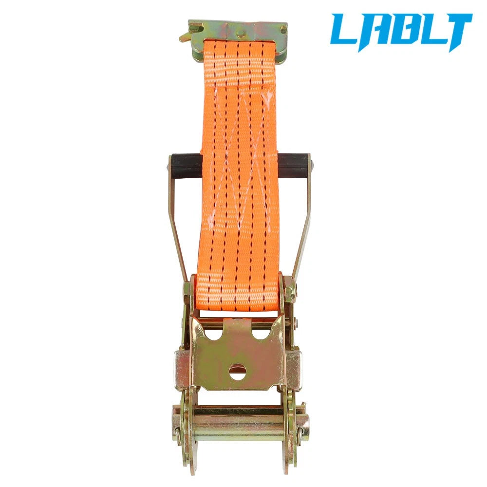 8 Pack E-Track Ratchet Straps 2"×15' 4400LB Heavy Duty Polyester for Trucks