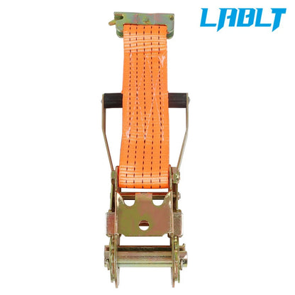 8 Pack E-Track Ratchet Straps 2"×15' 4400LB Heavy Duty Polyester for Trucks