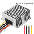 DC 24V to DC 12V 30A Step Down Power Converter Regulator Waterproof