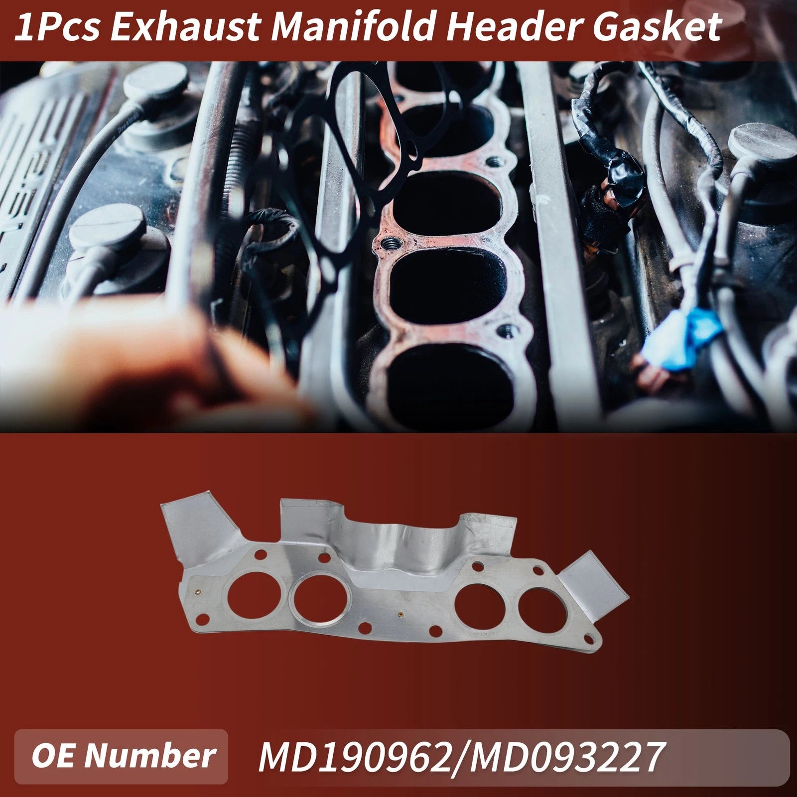 Exhaust Manifold Header Gasket Replacement for Mitsubishi Galant III (1984–1990)